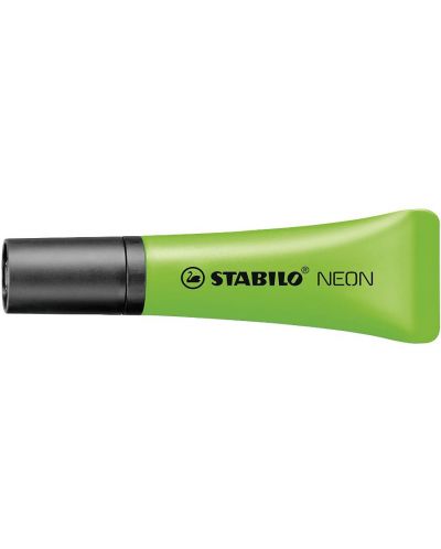 Текст маркер Stabilo Neon - зелен - 1