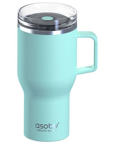 Термочаша Asobu 360 Mug - 840 ml, цвят мента - 1