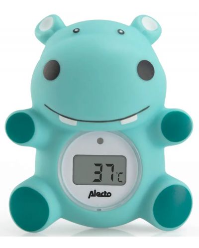 Термометър за стая и баня Alecto - Хипопотам - 1