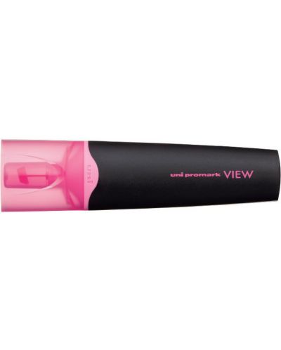 Текст маркер Uni Promark View - USP-200, 5 mm, флуоресцентно розов - 1