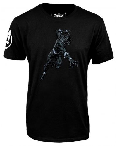 Тениска Avengers - Black Panther, черна - 1