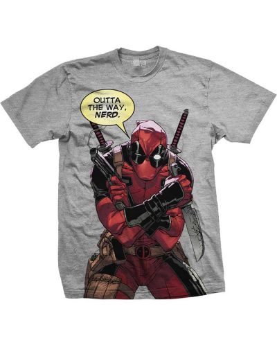 Тениска Rock Off Marvel Comics - Deadpool Nerd - 1