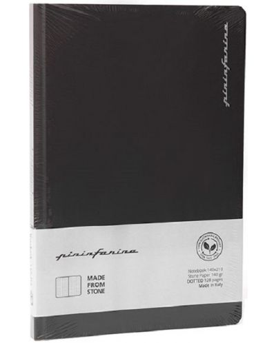 Тефтер Pininfarina Notes - Черен, 64 листа, страници на точки - 2