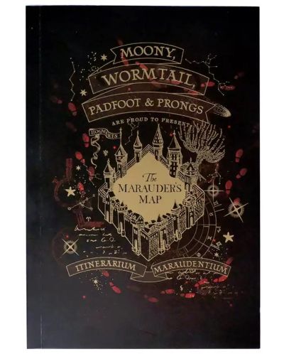 Тефтер Moriarty Art Project Movies: Harry Potter - Marauder's Map (Gold version) - 1