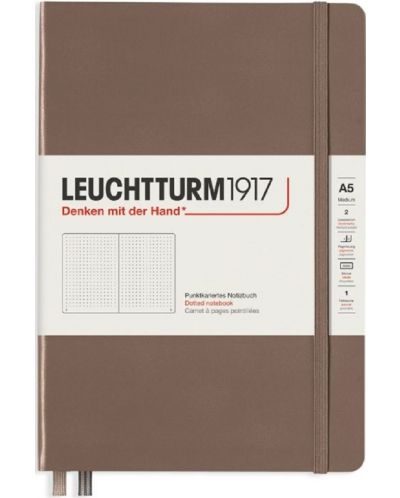 Тефтер Leuchtturm1917 А5 - Medium, кафяв - 1