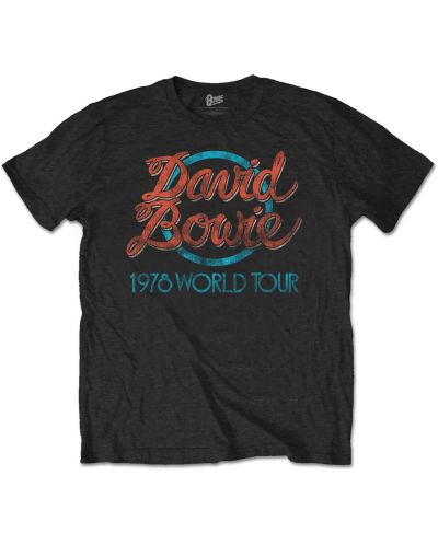 Тениска Rock Off David Bowie - 1978 World Tour - 1