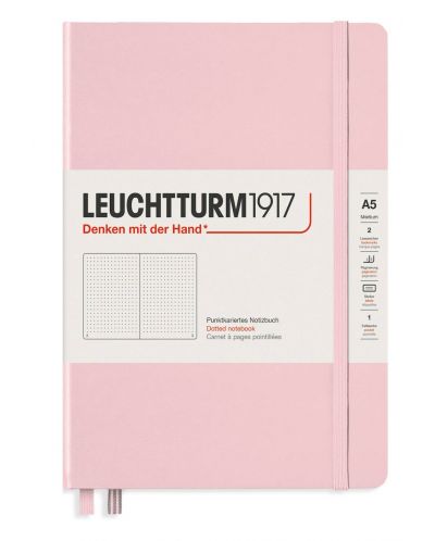 Тефтер Leuchtturm1917 Muted Colours - А5, розов, страници на точки - 1