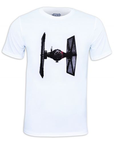Тениска Star Wars - Tie Fighter, бяла - 1