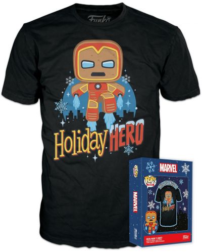 Тениска Funko Marvel: Iron Man - Gingerbread Iron Man - 3
