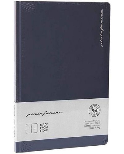 Тефтер Pininfarina Notes - Син, 64 листа, страници на точки - 2