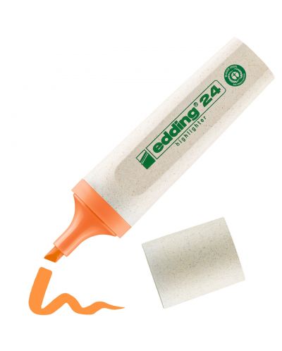 Текст маркер Edding 24 Eco Highlighter - Оранжев - 1
