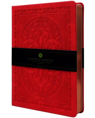Тефтер Victoria's Journals Old Book - А5, червен - 1