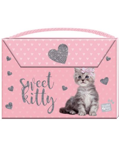 Тефтер с магнитно затваряне Paso Studo Pets - Sweet Kitty