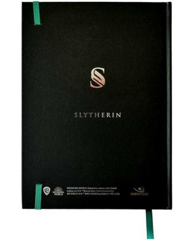 Тефтер с книгоразделител CineReplicas Movies: Harry Potter - Slytherin, формат А5 - 5