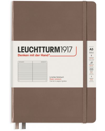 Тефтер Leuchtturm1917 Rising Colors - А5, линиран, Warm Earth - 1