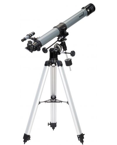 Телескоп Levenhuk - Blitz 70 PLUS, сив - 2