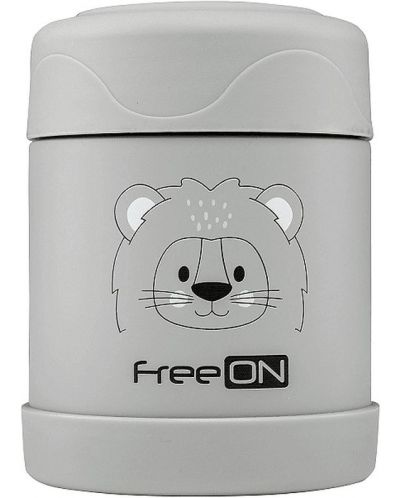 Термо контейнер за храна Freeon - 350 ml, сив - 1