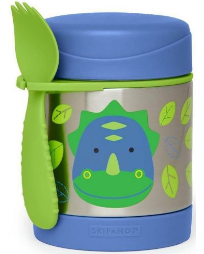 Термос за храна Skip Hop Zoo - Дино, от неръждаема стомана