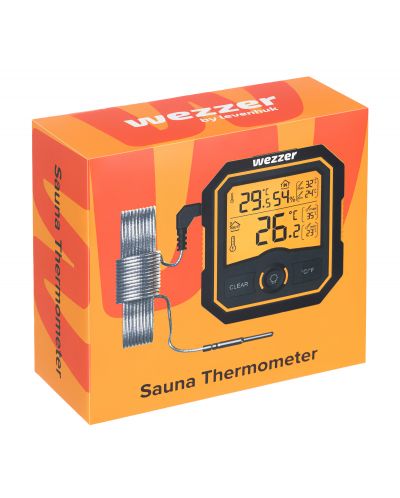 Термометър за сауна Levenhuk - Wezzer SN20, черен/оранжев - 7