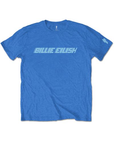 Тениска Rock Off Billie Eilish - Blue Racer Logo - 1