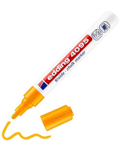 Тебеширен маркер Edding 4095 - Оранжев неон - 1