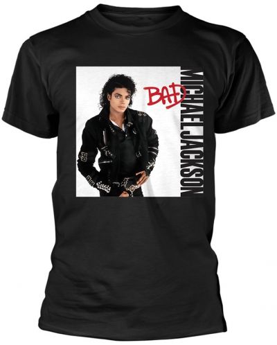 Тениска Plastic Head Music: Michael Jackson - Bad (Black) - 1