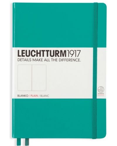 Тефтер Leuchtturm1917 Notebook Medium А5 - Тюркоаз,  бели страници - 1