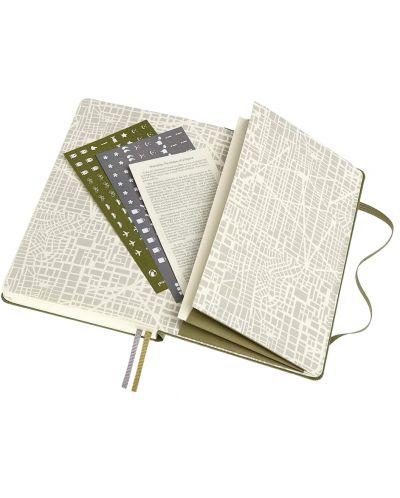 Тефтер с твърди корици Moleskine Passion - За пътешественици, зелен - 7