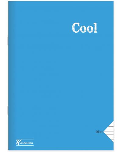 Тетрадка Keskin Color Cool - А4, 100 листа, широки редове, асортимент - 3