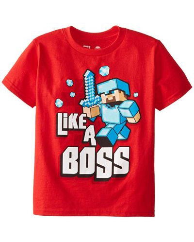 Тениска Jinx Minecraft - Like A Boss - 1