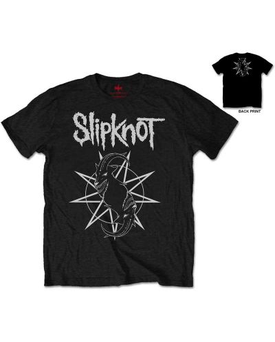 Тениска Rock Off Slipknot - Goat Star Logo - 1
