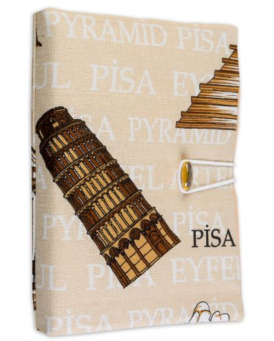 Текстилна подвързия за книга Пиза - 1
