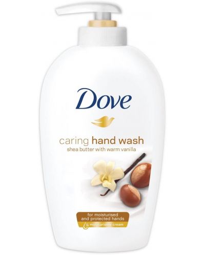 Dove Течен крем сапун Shea Butter with Warm Vanilla, 250 ml - 1