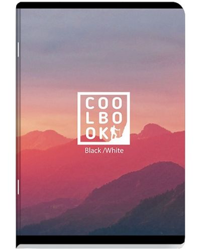 Тетрадка Black&White - Cool Book, A5, 60 листа, широки редове, асортимент - 4