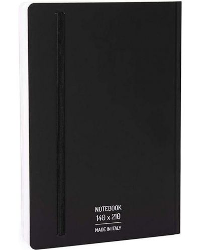 Тефтер Pininfarina Notes - Черен, 64 листа, страници на точки - 4