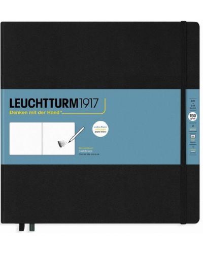 Тефтер Leuchtturm1917 Sketchbook - Квадратен, черен - 1