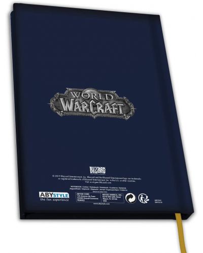 Тефтер ABYstyle Games: World of Warcraft - Alliance Symbol, формат A5 - 2