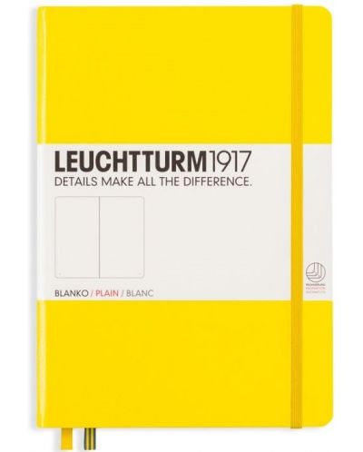 Тефтер Leuchtturm1917 Notebook Medium А5 - Жълт, страници на точки - 1