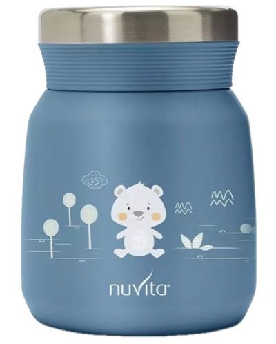 Термо кутия за храна Nuvita - 300 ml, Powder Blue - 1