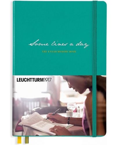 Тефтер Leuchtturm1917 - 5 Year Memory Book, A5, Emerald - 1