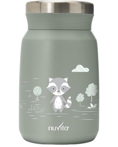 Термо кутия за храна Nuvita - 500 ml, Sage Green - 1