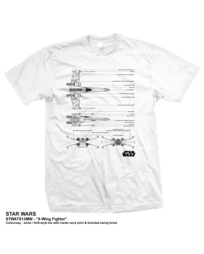 Тениска Rock Off Star Wars - X-Wing Fighter - 1