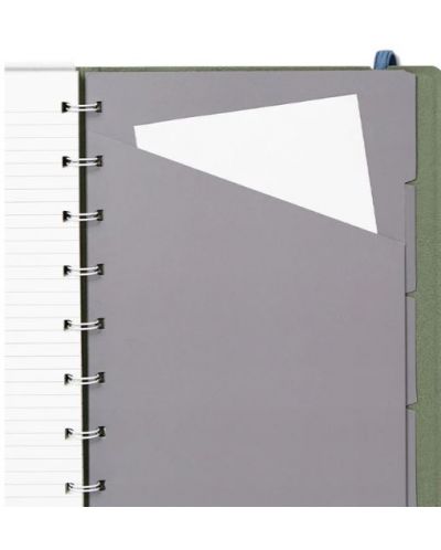 Тефтер Filofax Neutrals - А5, тъмнозелен - 2