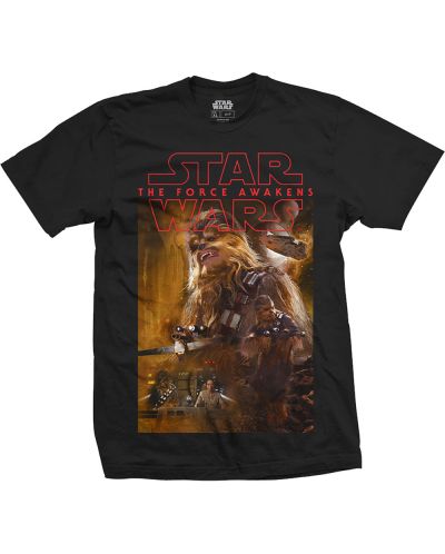 Тениска Rock Off Star Wars - Episode VII Chewbacca Composition - 1