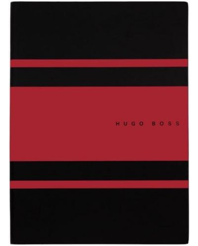 Тефтер Hugo Boss Gear Matrix - A5, с редове, червен - 1