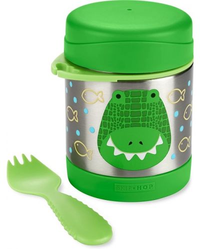 Термо контейнер за храна Skip Hop Zoo - 325 ml, крокодил - 2