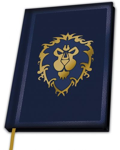Тефтер ABYstyle Games: World of Warcraft - Alliance Symbol, формат A5 - 1