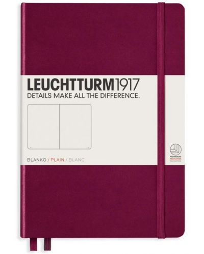 Тефтер Leuchtturm1917 Notebook Medium А5 - Лилав, страници на точки - 1