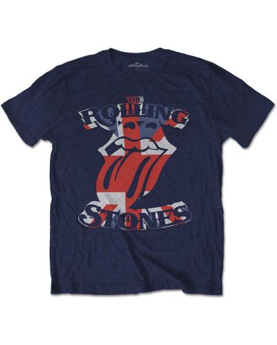 Тениска Rock Off The Rolling Stones - British Flag Tongue - 1