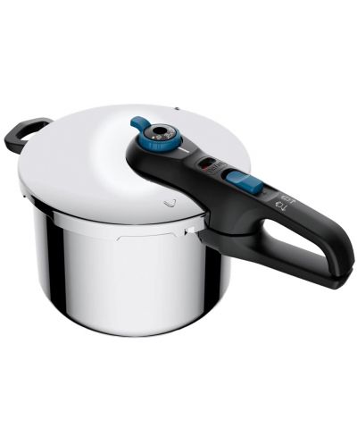 Тенджера под налягане Tefal - P2580701, Secure Trendy, 22 cm, 6 L - 1